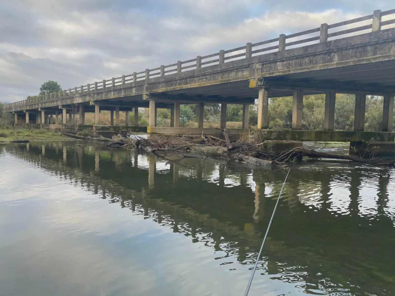 Fishing under Gilmore&rsquo;s Bridge at Thornton