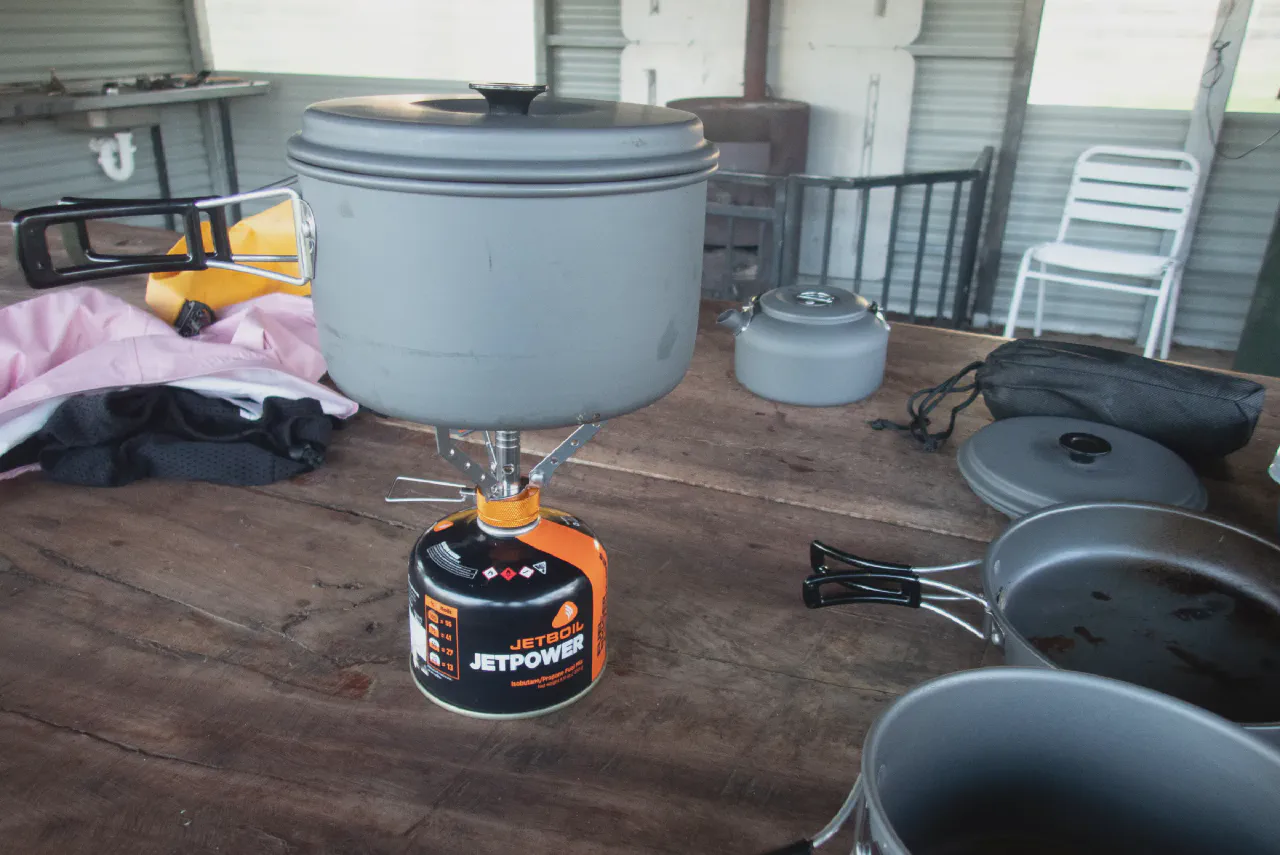 Cooking dinner in Dimboola with my Furno stove
