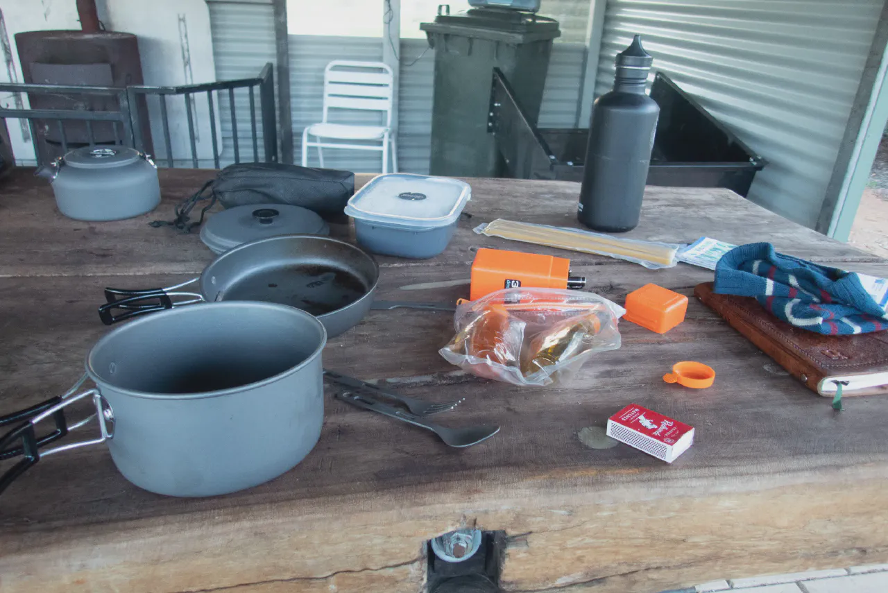 Cooking dinner in Dimboola