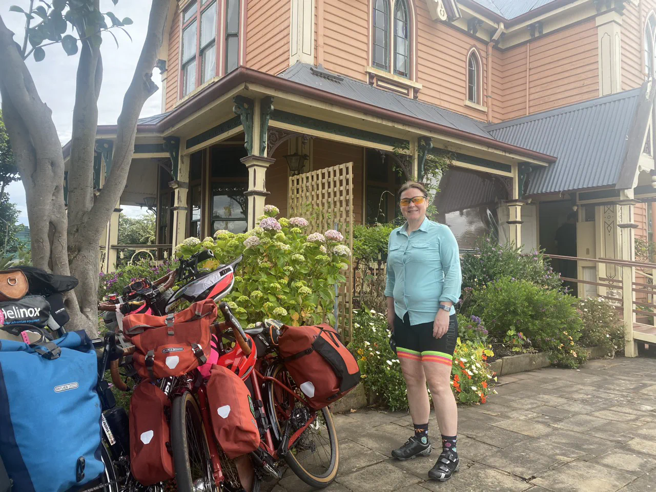 Danielle and the bikes at The Gingerbread House Miss Jacqueline&rsquo;s