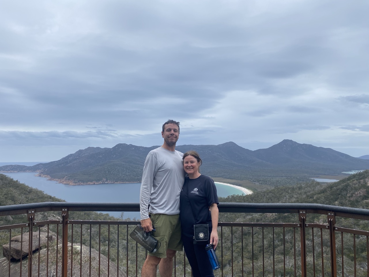 Danielle and I at the Wineglass Bay lookout.